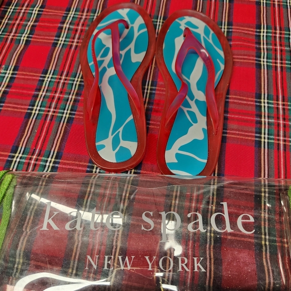 kate spade flip-flops with clear bag - Picture 5 of 5